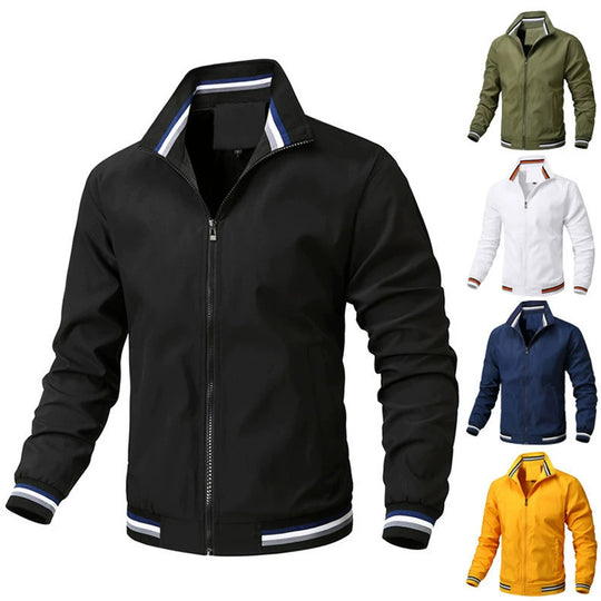 Herren modische Bomberjacke mit elastischen Bündchen EB