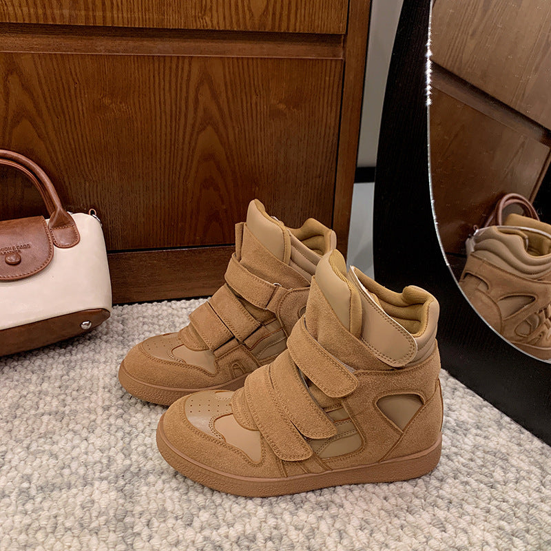 Damen Hochwertige Sneaker mit verstellbarem Klettverschluss und dämpfender Innensohle EB