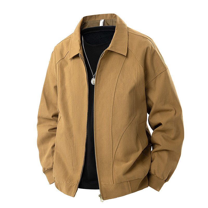 Damen modische Übergangsjacke mit elastischen Bündchen und praktischen Taschen EB