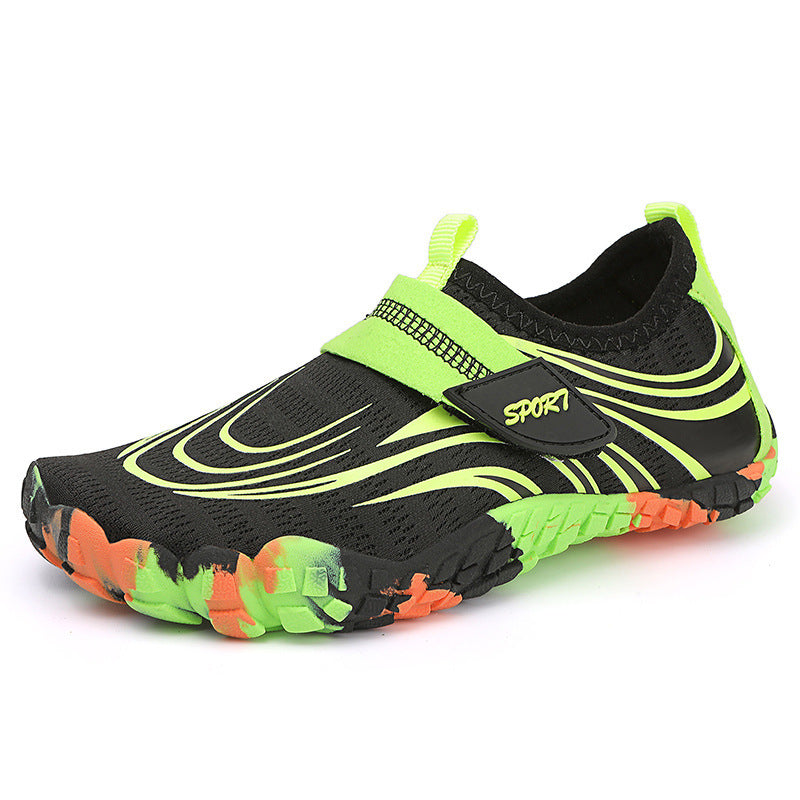 Damen Flexible Aquaschuhe mit rutschfester Sohle und praktischem Klettverschluss EB