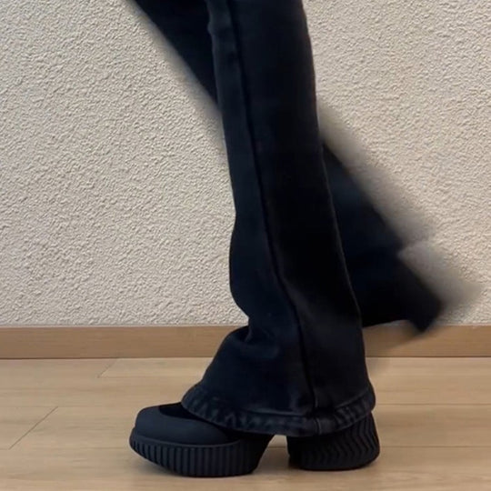 Damen modische Clogs mit komfortablem und rutschfestem Sohlenprofil EB