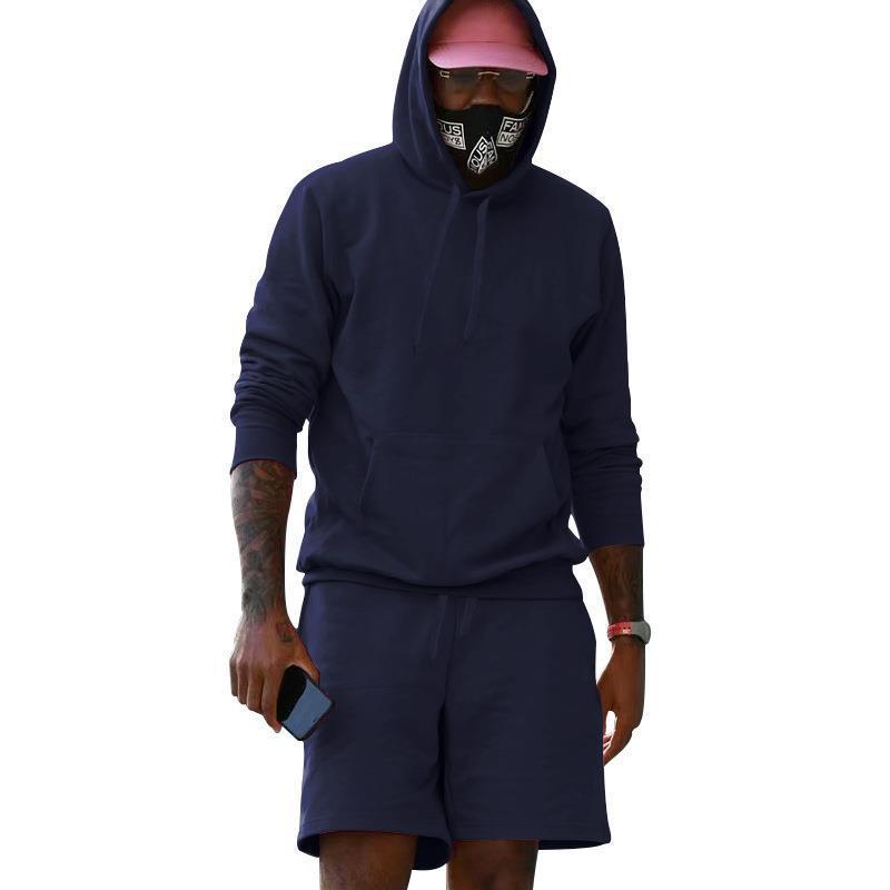 EB Herren Hoodie-Shorts-Set mit Kängurutasche