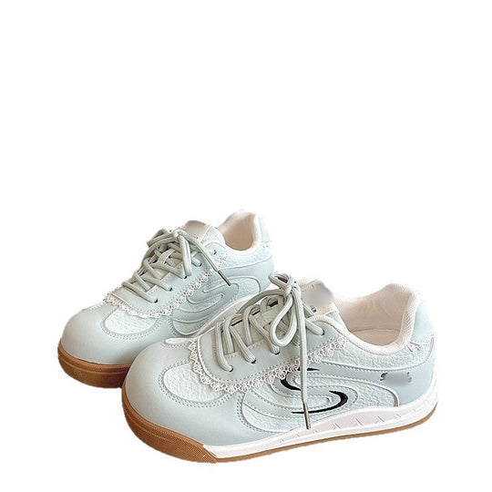 Damen Sneaker mit detailreicher Spitze und atmungsaktiver Struktur EB