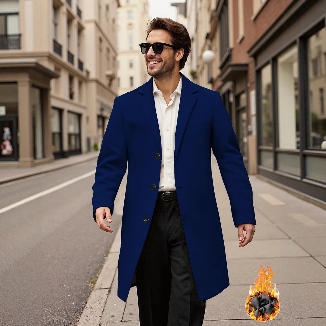 Herren eleganter doppelreihiger Mantel EB