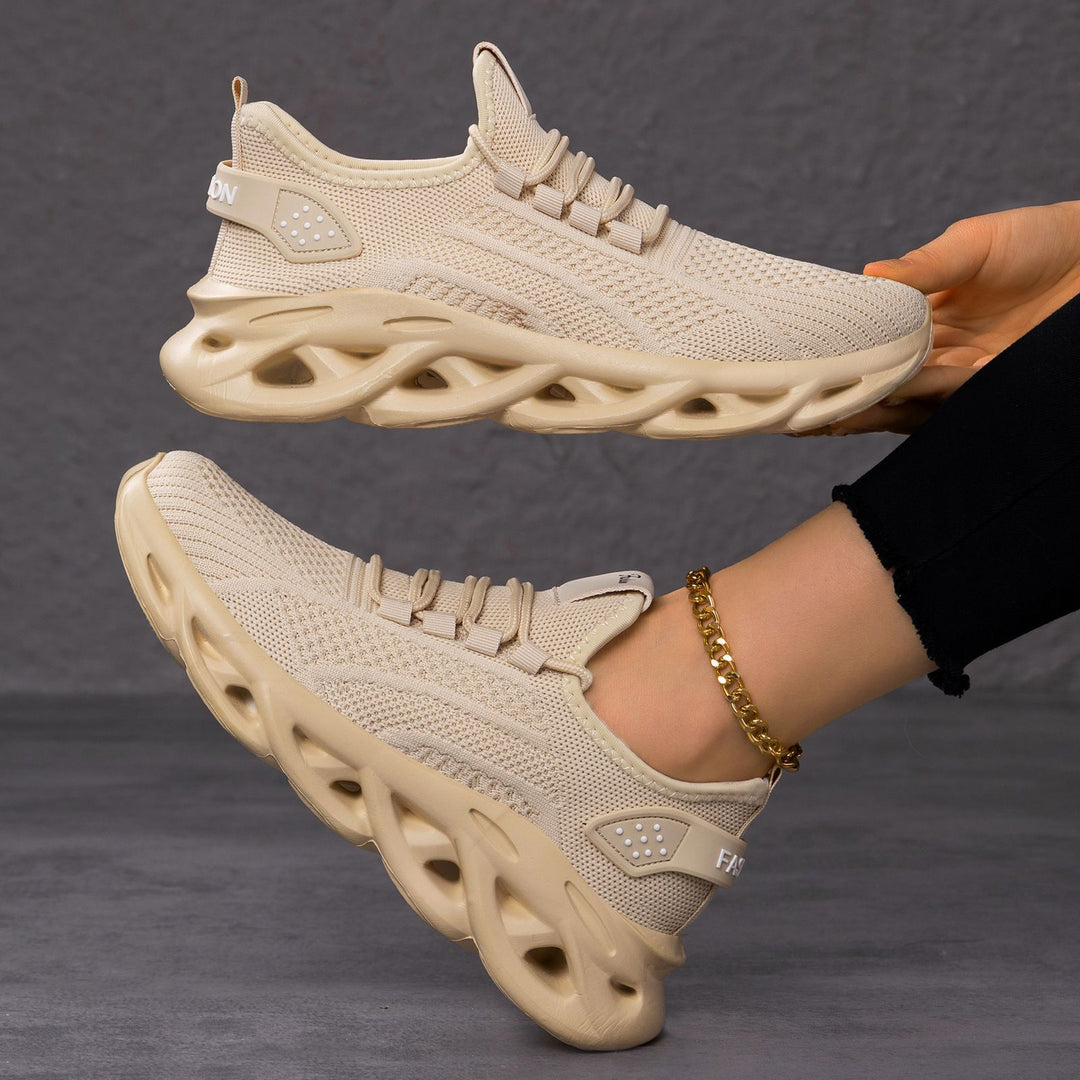Damen Leichte und atmungsaktive Sport-Sneaker mit dämpfender Sohle EB