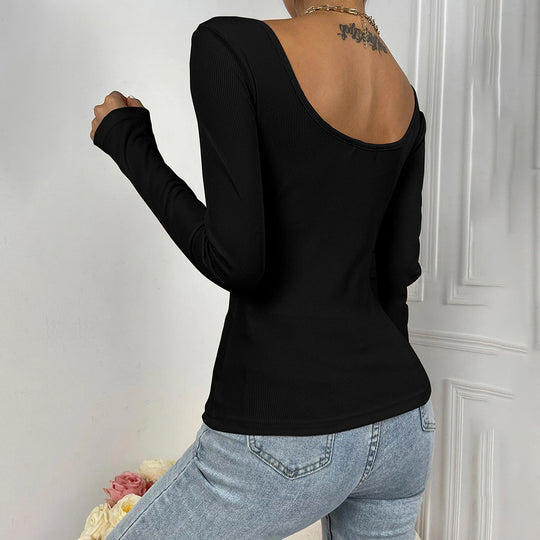 Damen figurbetonter Ripp-Body mit quadratischem Ausschnitt und Drapé-Bustier Eichborn Berlin