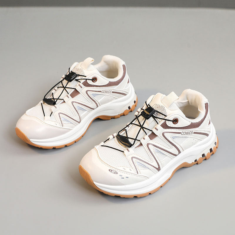Damen Sportliche Laufschuhe mit elastischen Schnürsystem und atmungsaktiver Mesh-Oberfläche EB