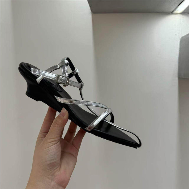 Damen spitze Slingback Sandalen mit elegantem Riemendesign EB