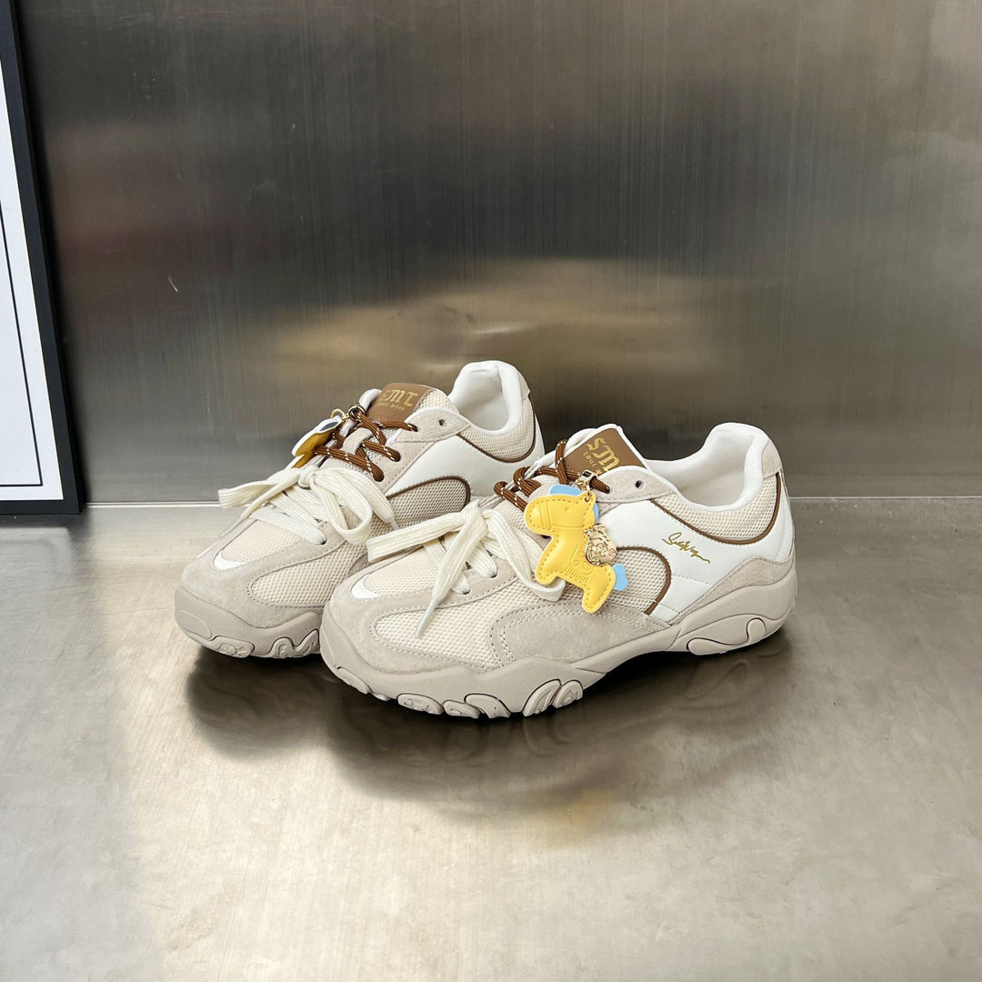 Damen Sportliche Sneakers mit atmungsaktiver Mesh-Oberfläche und modischem Charme EB