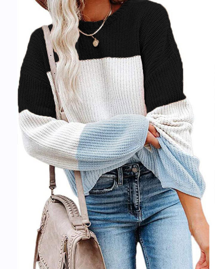 Damen lässiger Strickpullover EB