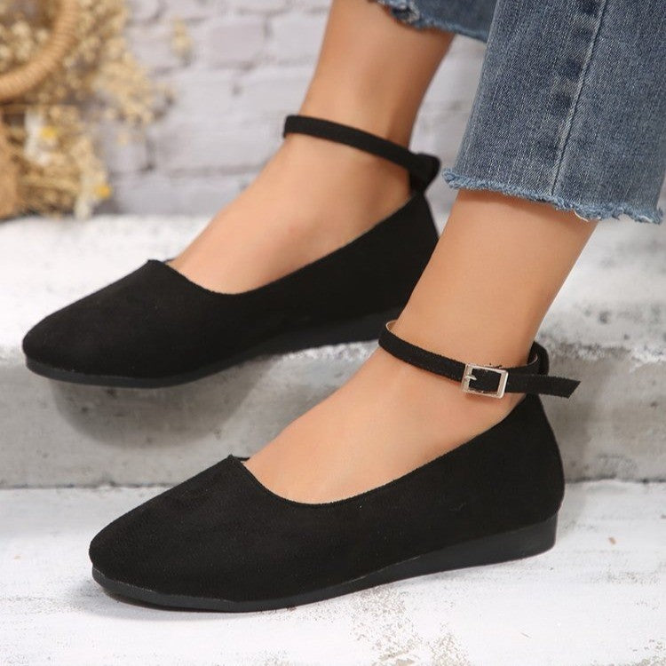 Damen elegante Schnürschuhe mit modischem Riemendesign EB