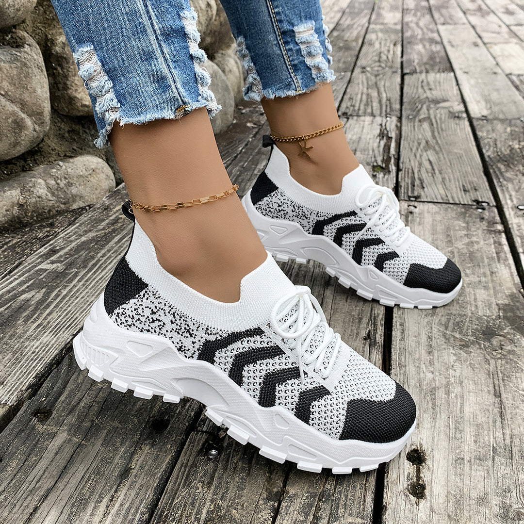 Damen atmungsaktive Lauf-Sneaker mit flexibler Sohle EB