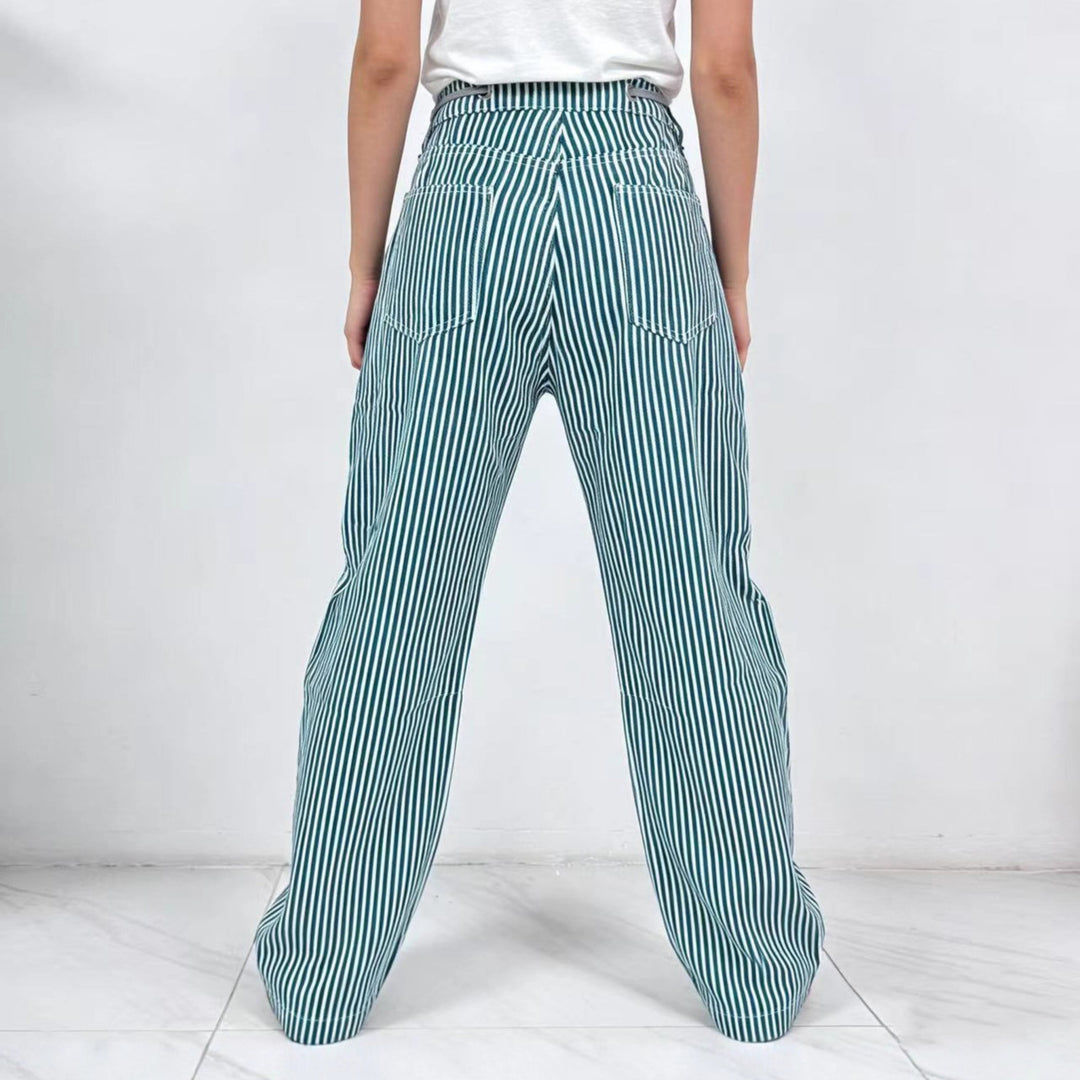 Damen weite Cargo-Hose mit praktischen Taschen und einzigartigem Design EB