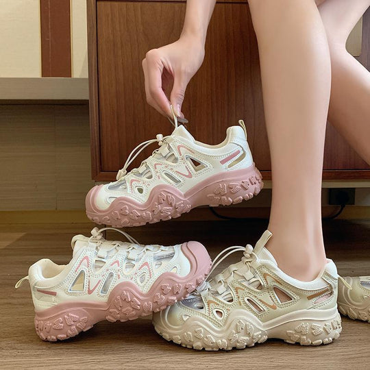 Damen Sportliche Sneakers mit rutschfester Sohle und atmungsaktivem Obermaterial EB