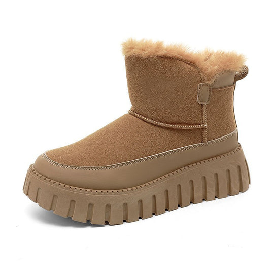 Damen Winterstiefel mit luxuriösem Kunstfell und rutschfester Sohle EB