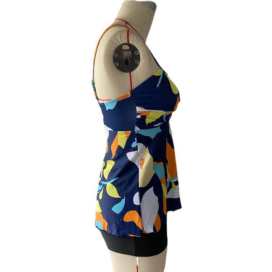 Damen Tankini-Set mit floralem Zusammenspiel und komfortablen Shorts EB