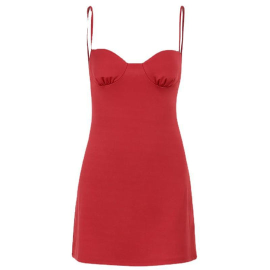 Damen Figurbetontes Minikleid mit trägerlosem Design und elegantem Schnitt EB