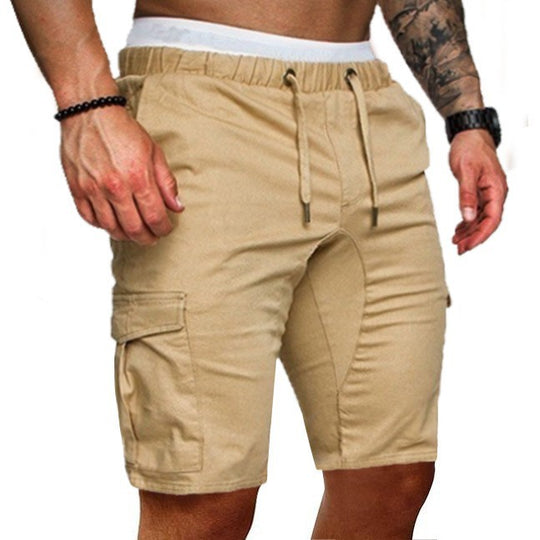 Herren Cargo-Shorts mit elastischem Bund und praktischen Taschen EB