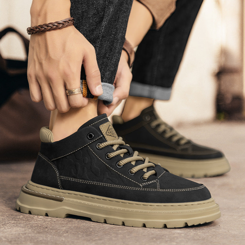 Damen Robuste High-Top Sneakers mit trendigem Design und atmungsaktiver Sohle EB