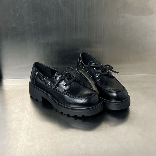 Damen elegante Plateau Schnürschuhe mit stabiler Sohle und modischem Design EB