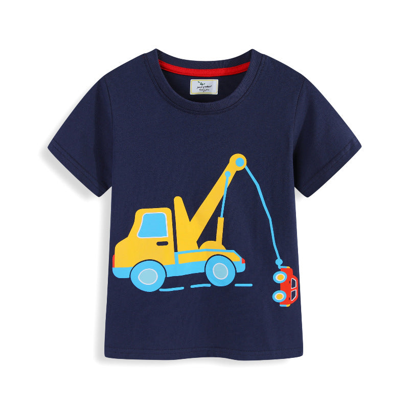 Jungen T-Shirt mit aufregendem Kran-Design EB