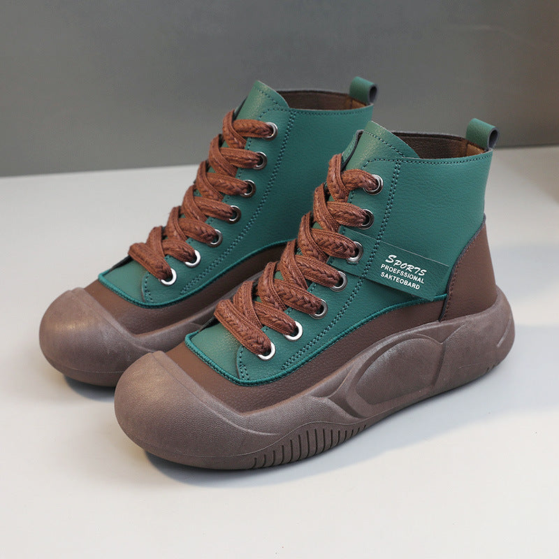 Damen trendige High-Top Sneakers mit rutschfester Sohle und atmungsaktivem Obermaterial EB