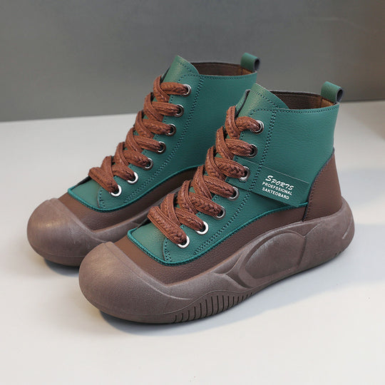 Damen trendige High-Top Sneakers mit rutschfester Sohle und atmungsaktivem Obermaterial EB