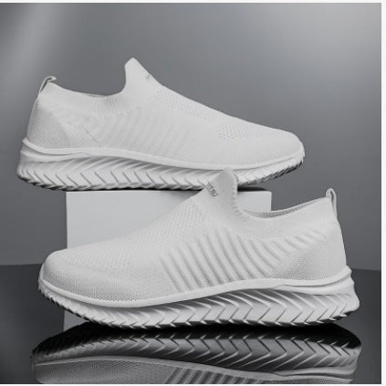Damen Sportliche Slip-On Sneakers mit flexiblem Strickoberteil EB