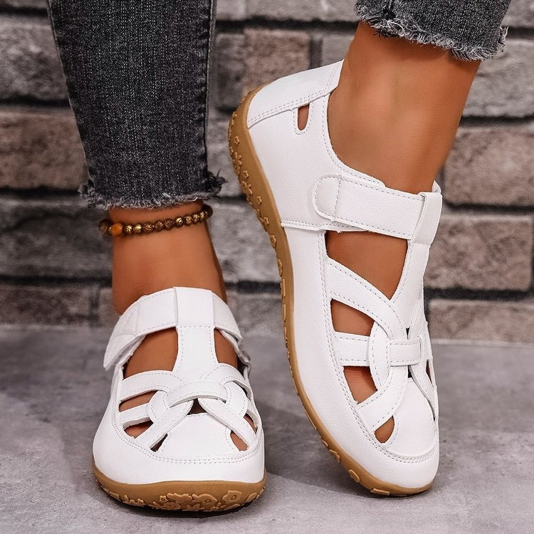 Damen Komfortable Freizeitschuhe mit verstellbarem Riemen EB