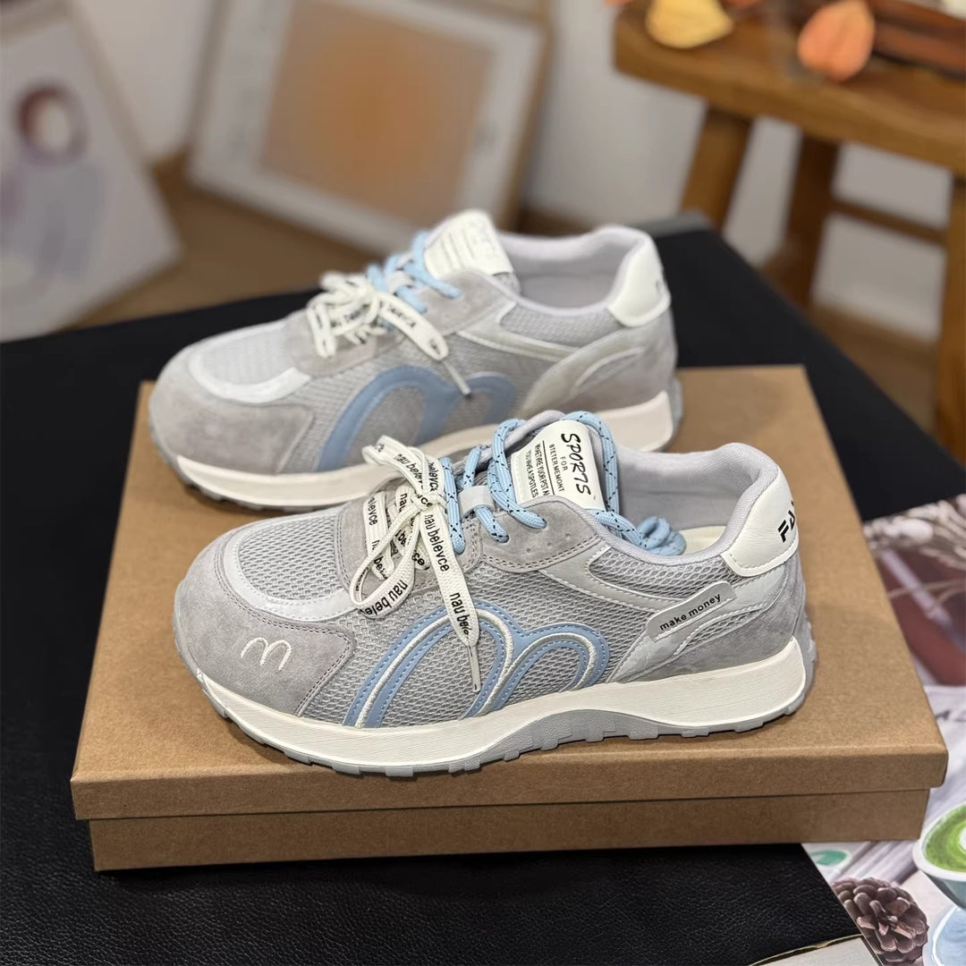 Damen Sportliche Sneakers mit atmungsaktiver Mesh-Oberfläche und bequemer Dämpfung EB