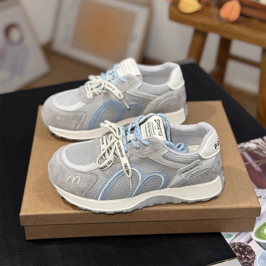 Damen Sportliche Sneakers mit atmungsaktiver Mesh-Oberfläche und bequemer Dämpfung EB