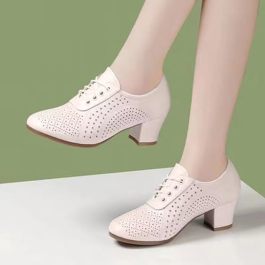 Damen Elegante und atmungsaktive Halbschuhe mit modischem Lochdesign EB
