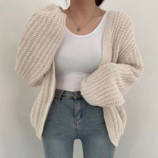 Damen Oversized Strickjacke EB