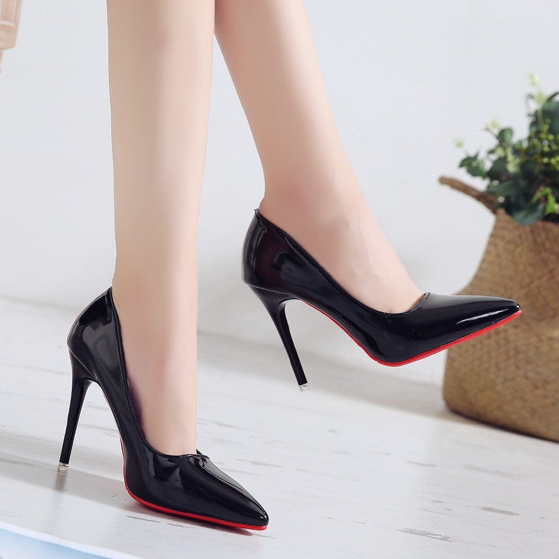 Damen elegante High Heel Pumps mit spitzem Design EB