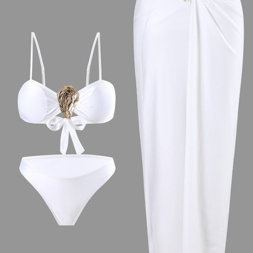 Damen Bikini-Set mit elegantem Wickelrock EB