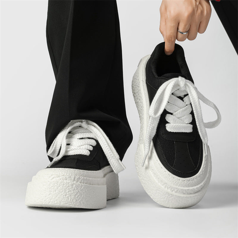 Damen Modische Plateau Sneakers mit strukturierter Sohle EB