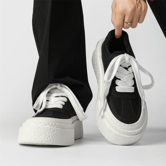 Damen Modische Plateau Sneakers mit strukturierter Sohle EB