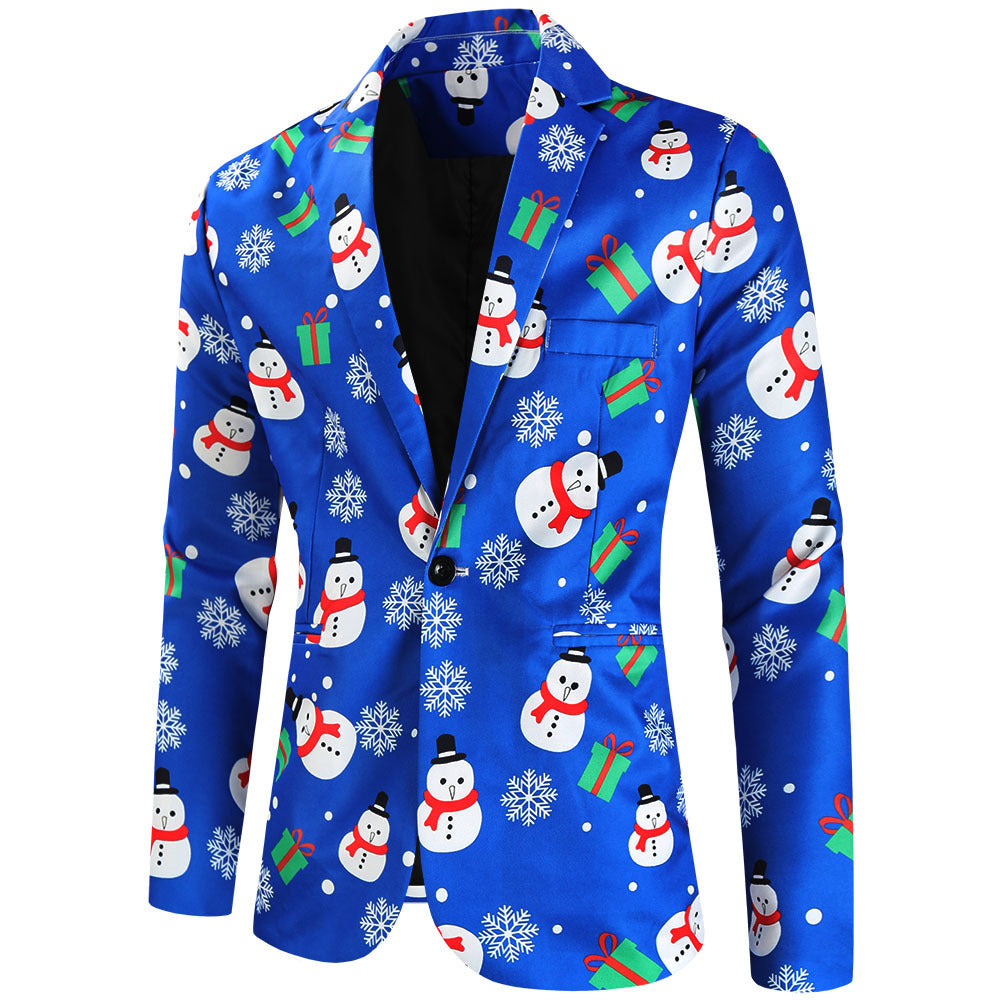 Damen festliches Anzug-Set mit luxuriösem Weihnachtsmuster EB