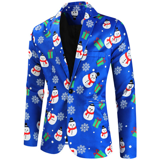 Damen festliches Anzug-Set mit luxuriösem Weihnachtsmuster EB