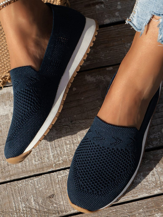 Damen Komfortable Slip-On Sneakers EB