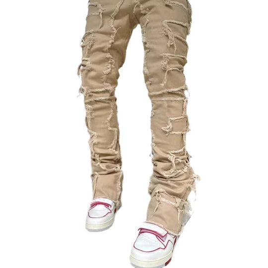 Herren modische Zerrissene Skinny Jeans im lässigen Street-Style EB