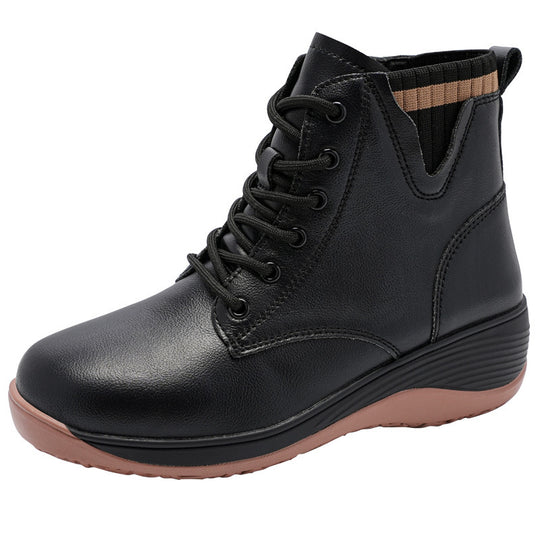 Damen Hohe Schnürstiefel mit flexiblem Tragekomfort und stylischem Design EB