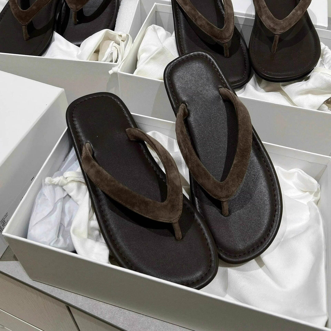 Damen Fußbett Flip-Flops mit rutschfester Sohle und anatomischer Passform EB