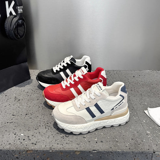 Damen Sportliche Chunky Sneakers mit hochwertigem Obermaterial und dämpfender Sohle EB