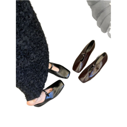 Damen elegante Ballerinas mit raffinierter Schnalle EB