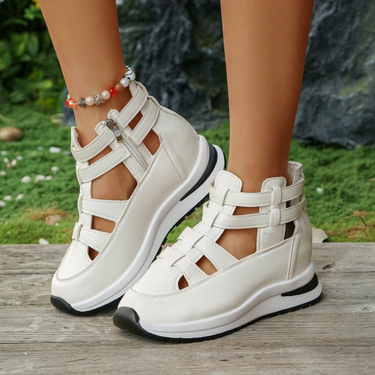 Damen Sportliche High-Top Sneakers mit atmungsaktivem Obermaterial EB