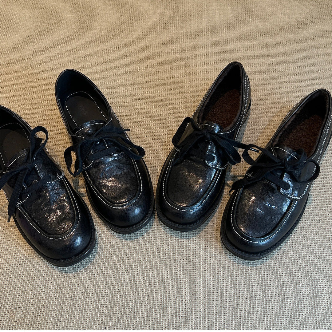 Damen Schnürschuhe mit hochwertigem Leder und komfortabler Innensohle EB