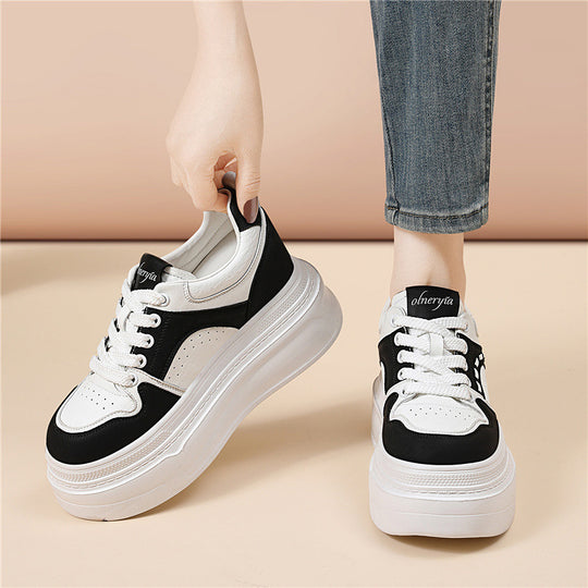 Damen bequeme Plateau-Sneaker mit luftiger Einspritzsohle EB
