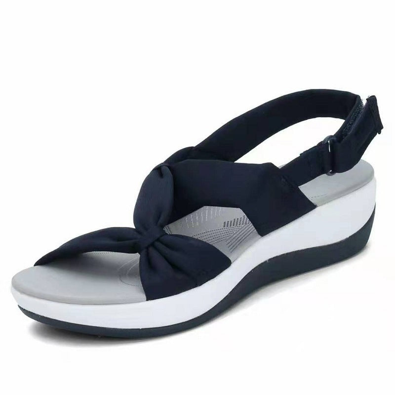 Damen komfortable Zehentrenner-Sandalen mit verstellbarem Riemendesign EB