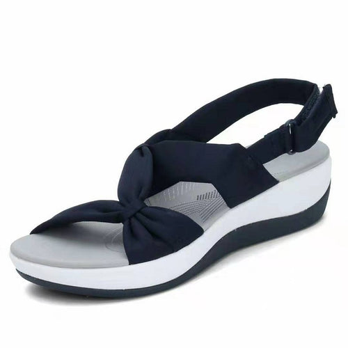 Damen komfortable Zehentrenner-Sandalen mit verstellbarem Riemendesign EB